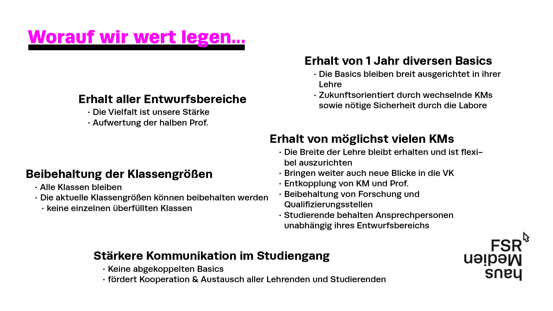 Kürzungskonzept der Studis